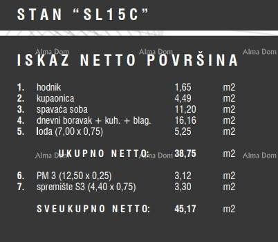 Sale of apartments in the new residential complex, Štinjan! 15C 13