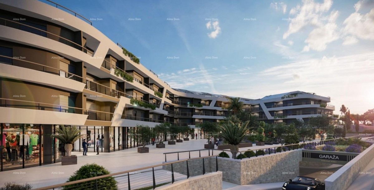Poreč - prodaja stana u poslovno-stambenom, modernom kompleksu. S13 1