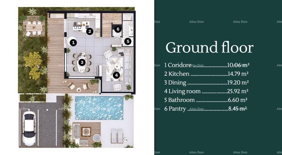 Продажа современных вилл в красивом жилом районе Умага 2