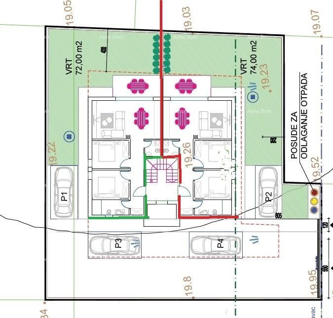 LIŽNJAN - Стан, первый этаж с садом! S1. 4