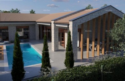 GRAĐEVINSKO ZEMLJIŠTE S PROJEKTOM ZA MODERNU ISTARSKU VILU, Buje