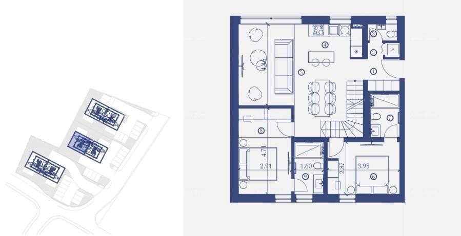 Умаг, курорт роскоши и красоты! Продажа квартир в курорте с общим крытым бесконечным бассейном площадью 105 м²! 11
