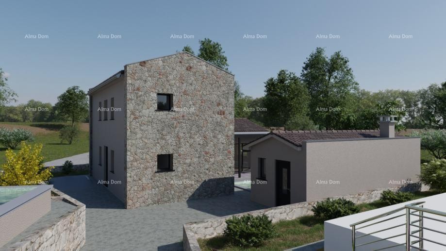 MARČANA MODERNA VILA S BAZENOM U GRADNJI. 1