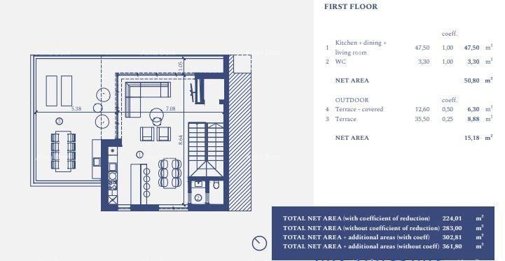 UMAG, Samostoječa vila v luksuznem letovišču! Pogled na morje! V 26 20