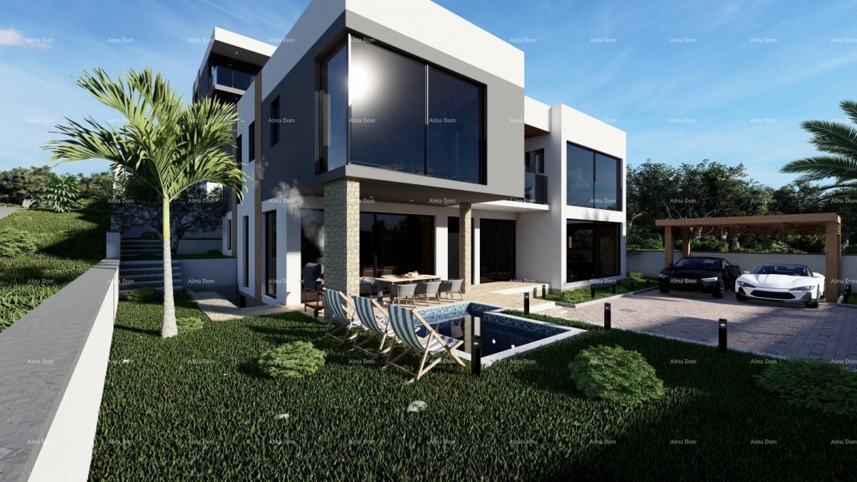 Great opportunity! Exclusive project of two luxury villas with sea views and obtained building permits – Mukalba, Medulin! 1