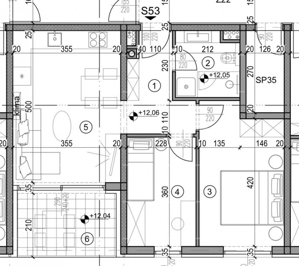 Pula, nuovo progetto! Edificio residenziale moderno con ascensore, vicino al centro. Vendita di appartamento con posto auto e cantina. S53 5