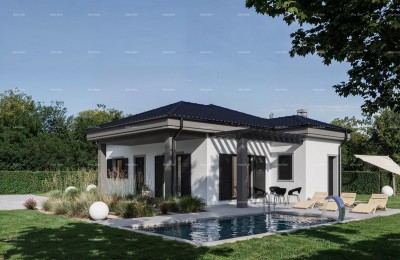 Hiša v roh-bau fazi s bazenom – mirna lokacija za popoln družinski dom ali počitek.