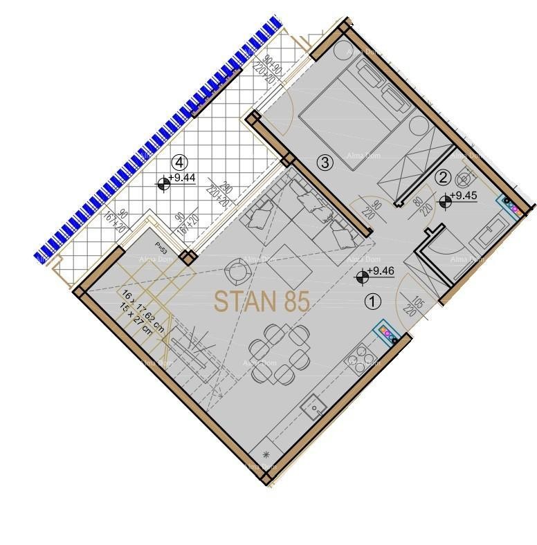 Люксовая квартира в Порече! Новостройка!! S85 2
