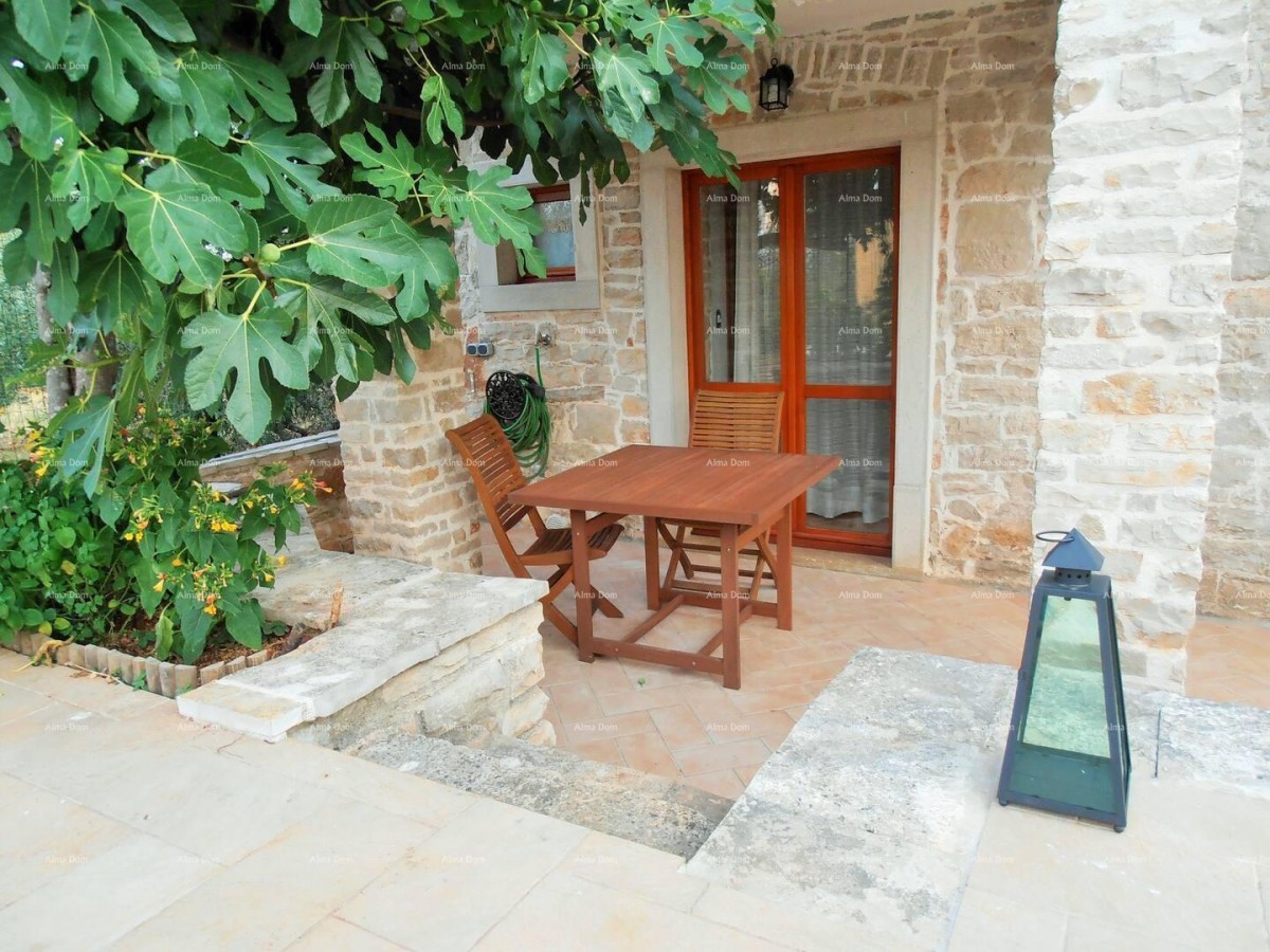 Marčana,  два каменных дома с бассейном. 4