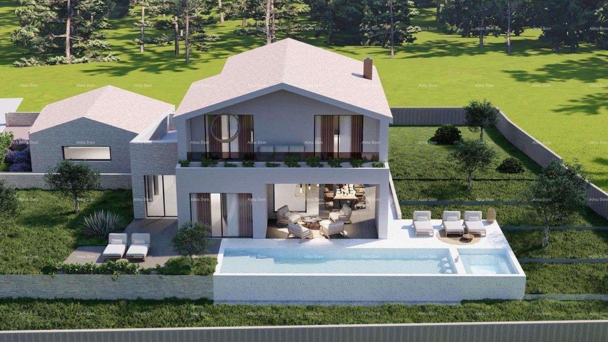 Тиньян – Строительный участок 1.152 м² с разрешением и проектом для дома с бассейном 2