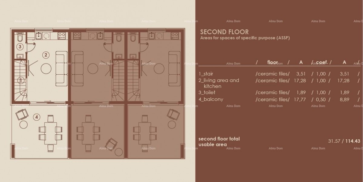 Medulin, Modern Three-Story Apartment with Sea View 8
