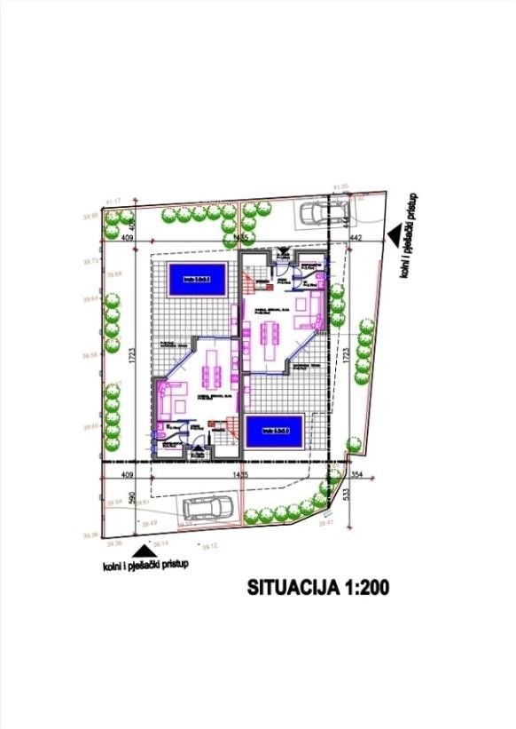 Liznjan, casa bifamiliare con piscina 120m2. 9