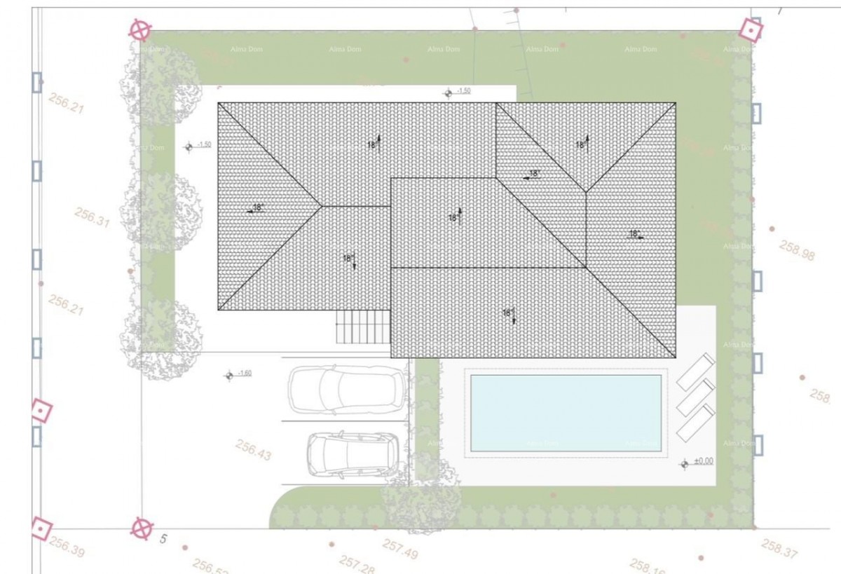 Prodaja građevinske parcele sa ishodovanom,  pravomoćnom građevinskom dozvolom , BIBIĆI!! 9