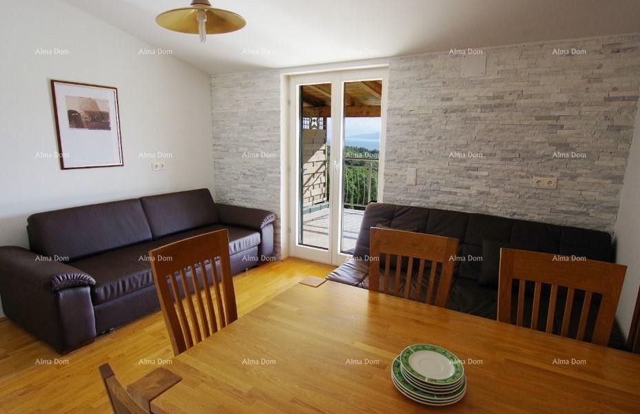 Labin, Apartmajska hiša s bazenom in pogledom na morje 12