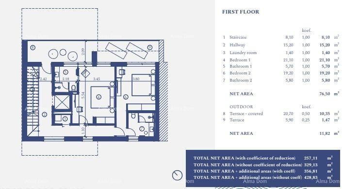 UMAG, Samostoječa vila v luksuznem letovišču! Pogled na morje! V 32 18