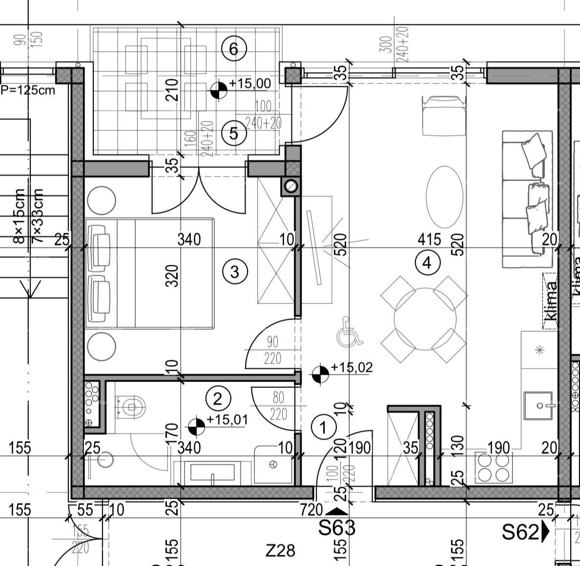 REYERVIRAN!!! Pula! Višestambena, moderna zgrada s liftom, blizu centra. Stan s parkirnim mjestom.S63 4
