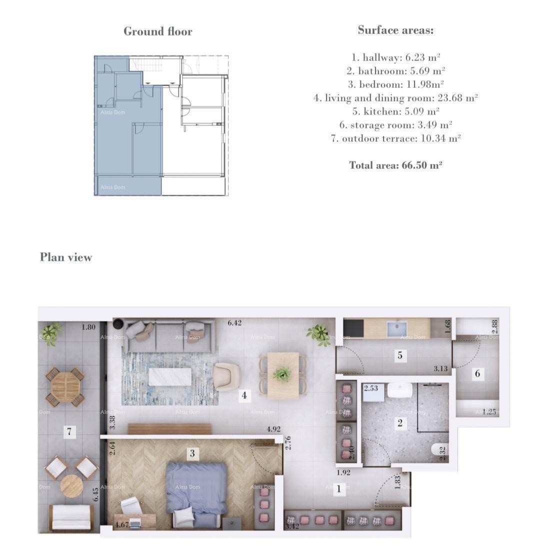 Sale - Apartment under construction with a yard and parking space, close to Rovinj! 4