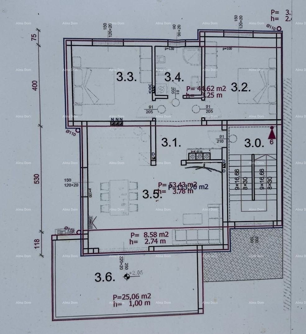 Новый проект, Барбарига! Квартира с садом и парковкой, 500 м от моря 8