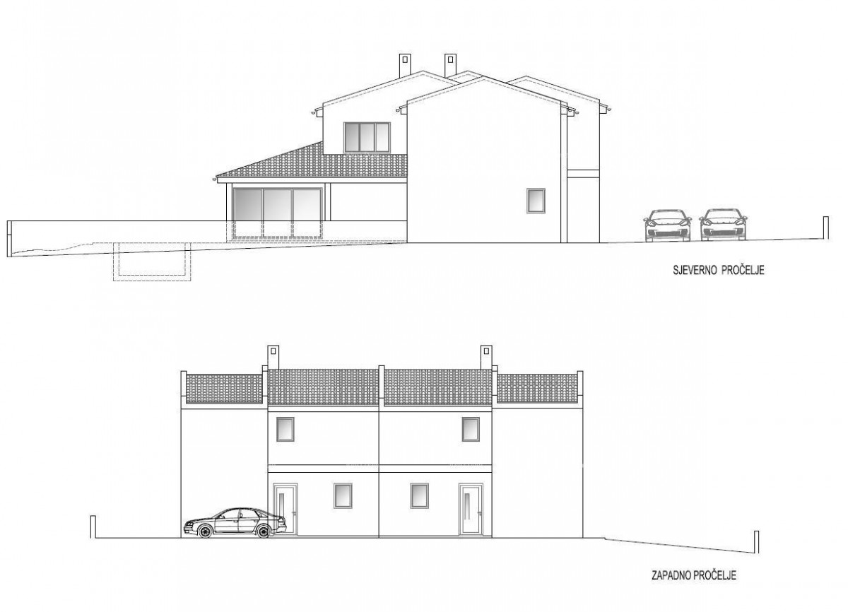 Современная двухуровневая вилла с бассейном на продажу, Кожляни, Барбан! 2