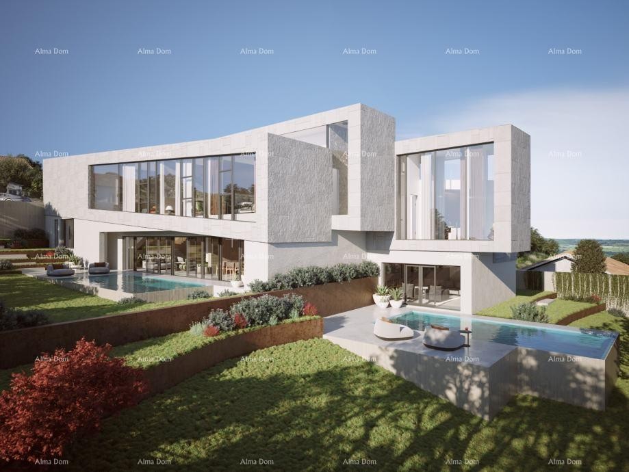 Kaštelir – građevinsko zemljište, 603 m2, s pravomoćnom građevinskom dozvolom i pogledom na more 1