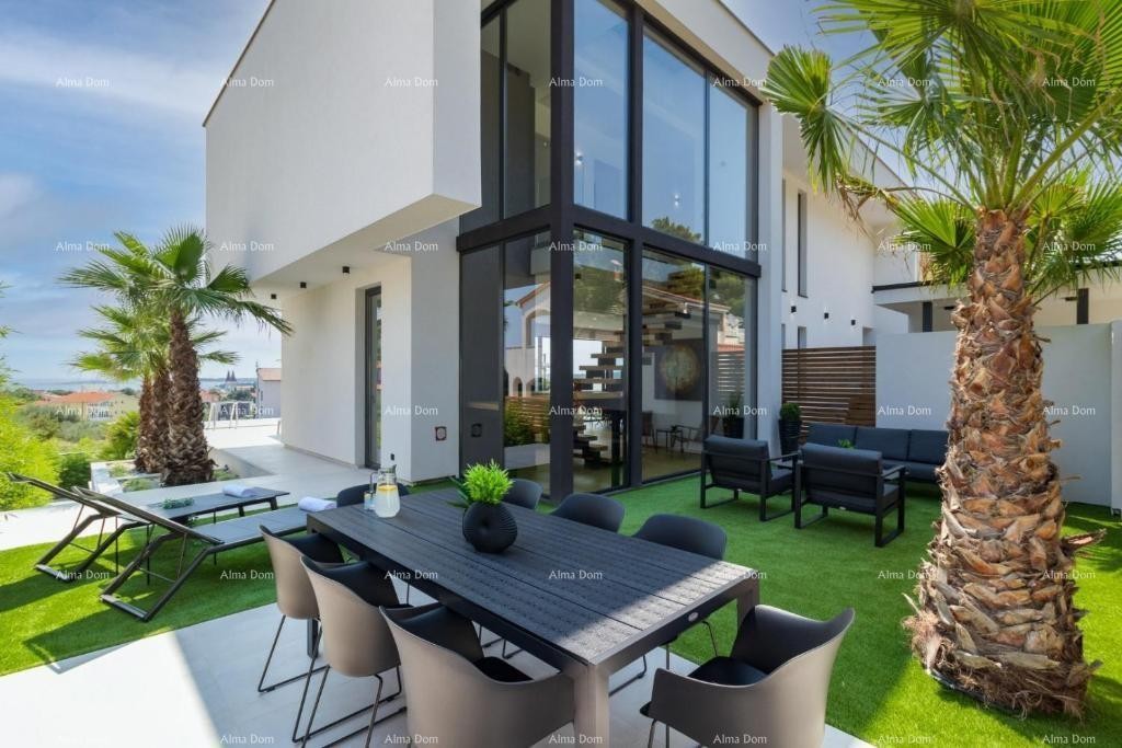 Villa moderna con vista panoramica sul mare a Medolino! 13