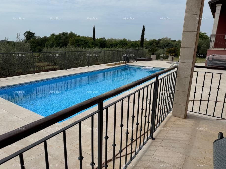 Stunning two-story apartment with a pool and terrace in Buje 6
