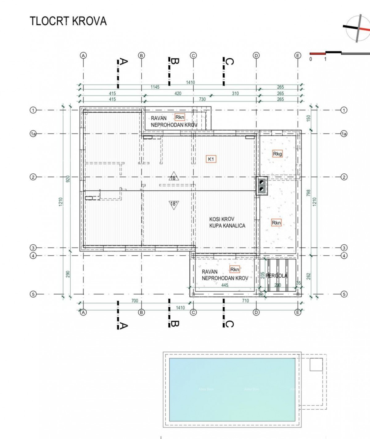 Blizina Raklja, gradbeni teren s gradbenim dovoljenjem. 5