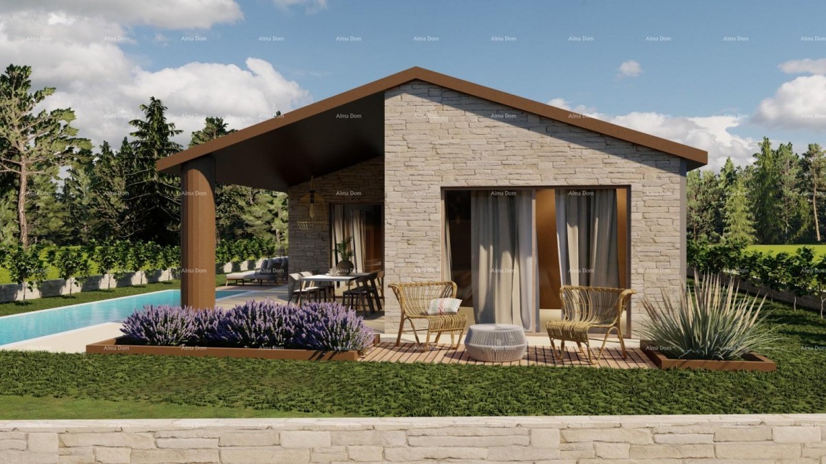 Топ предложение! Продажа земли с разрешением на строительство для постройки семейного дома с бассейном, Тиньян! 2