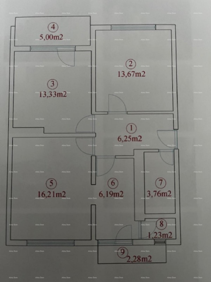 TROSOBAN STAN U POREČU – 85,50 m² 8