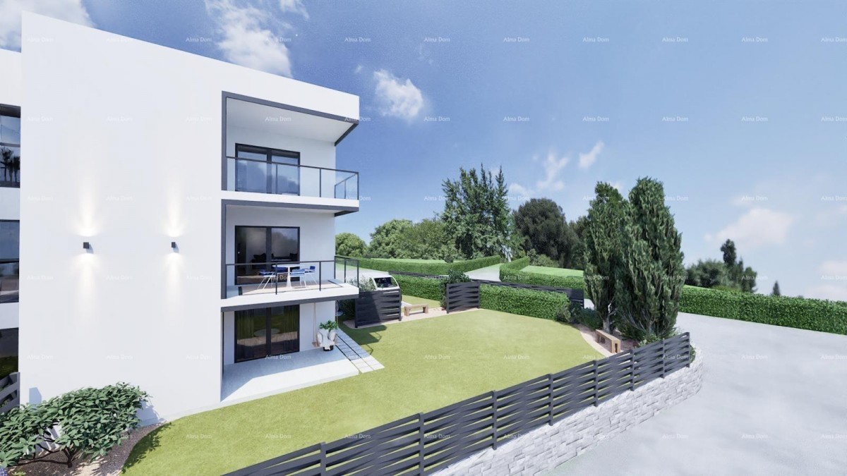 Sale - New, modern apartments near the sea with parking spaces and a yard, Peroj! Sea view! Z2-S2 2