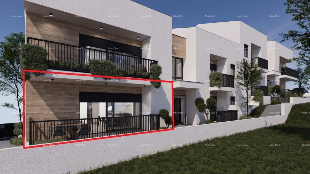 ŽMINJ – двухкомнатная квартира на первом этаже, идеальная для семьи (Апартамент D) 3