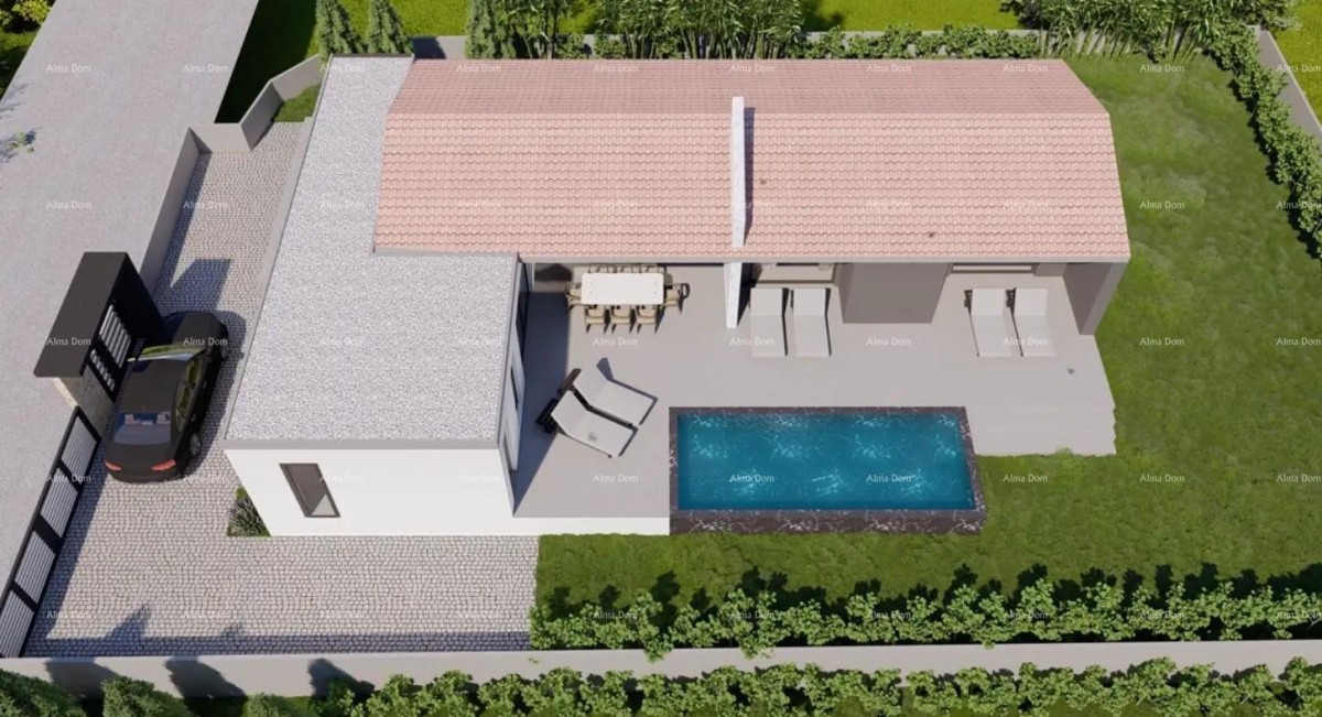 Sale - Modern Single-Story House with Pool Near Duga Uvala 2