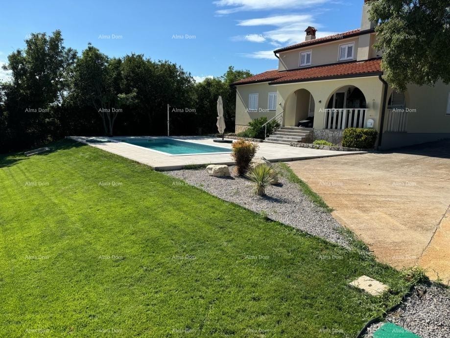 Rasa, House with a Pool and Sea View 1