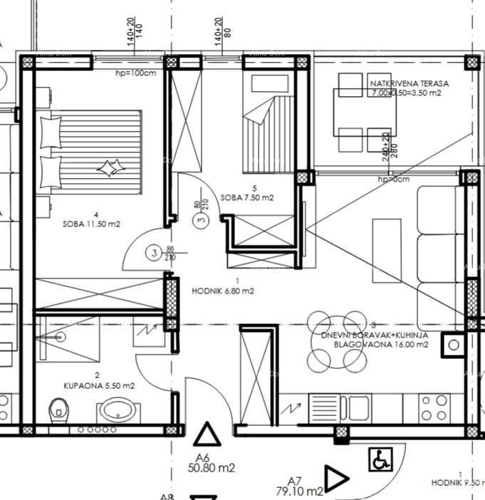 Новый жилой проект, продажа квартиры с двумя спальнями - Пула! 1