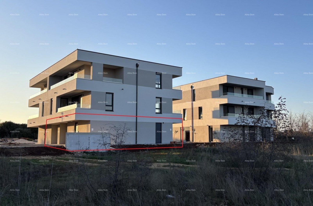 PULA, Valdebek - Ground floor apartment with garden in new building / B1 2