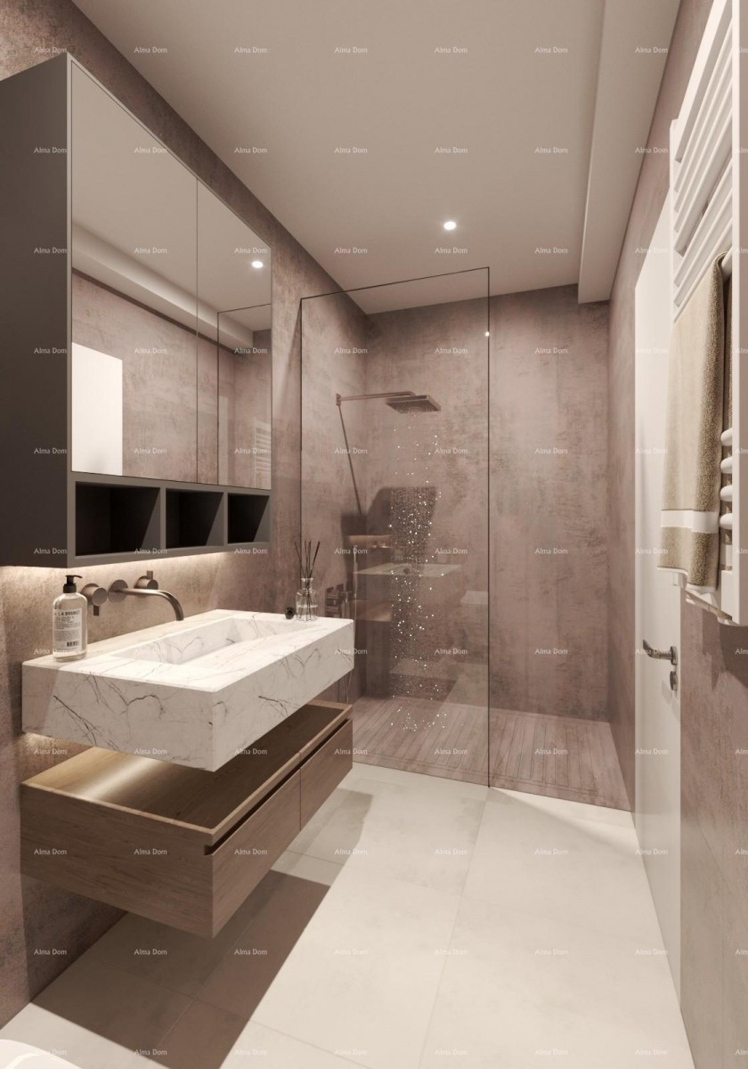 РОВИНЬ - Двухуровневая квартира в новом проекте / ТОП-расположение, 2 минуты до моря! (D) 10