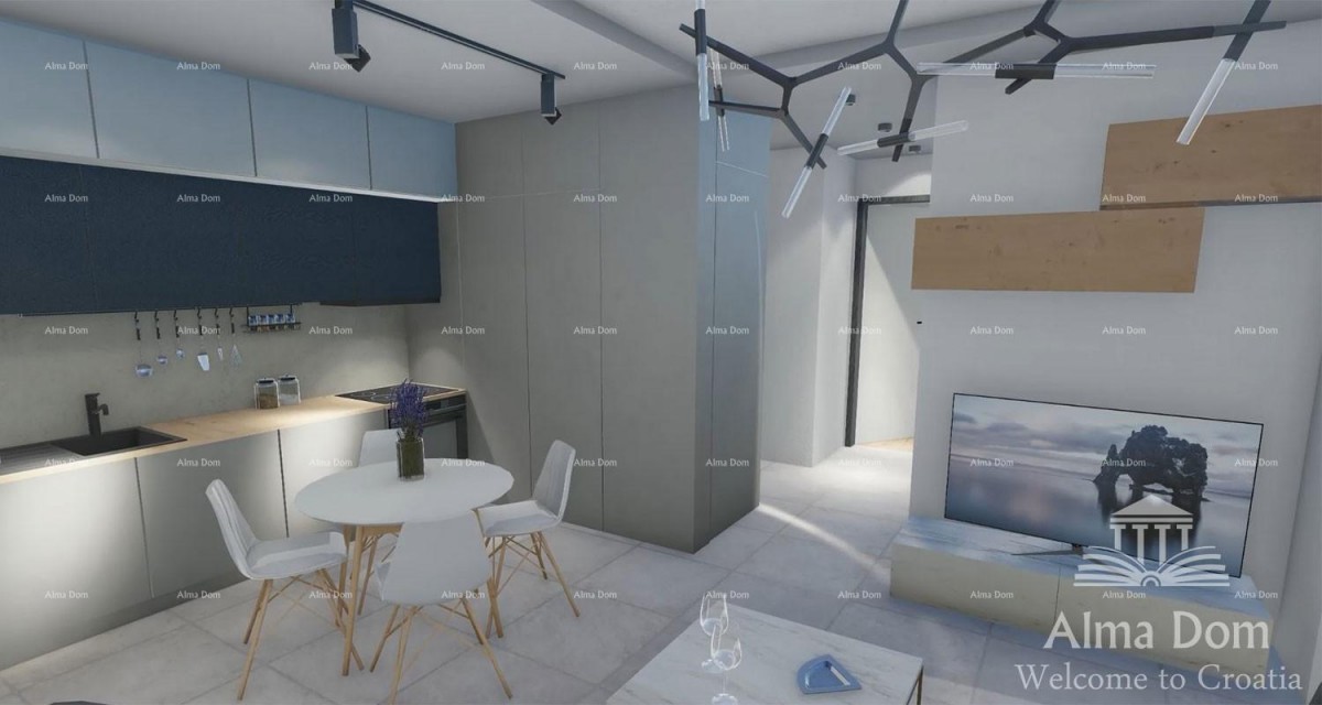 Pula, nov projekt! Večstanovanjska, moderna zgradba z dvigalom, blizu centra. Začeta gradnja v neposredni bližini trgovskega centra City Mall. 7