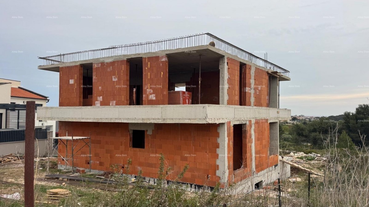 Mukalba, Medulin, Prodaja hiše v roh-bau fazi s pogledom na morje 9