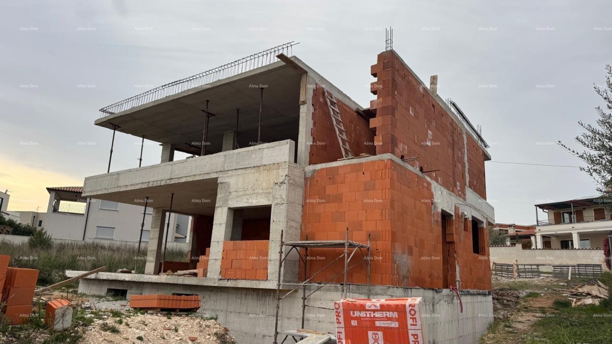 Mukalba, Medulin, Prodaja hiše v roh-bau fazi s pogledom na morje 14