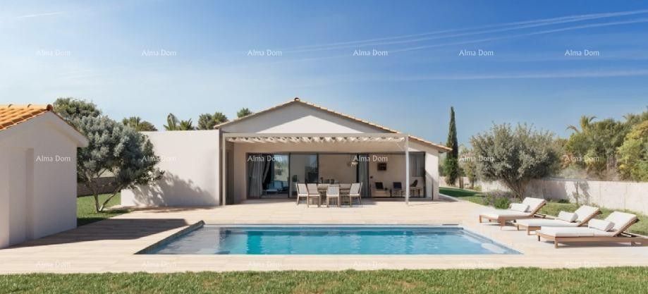 Construction land with permit – house project with pool 1