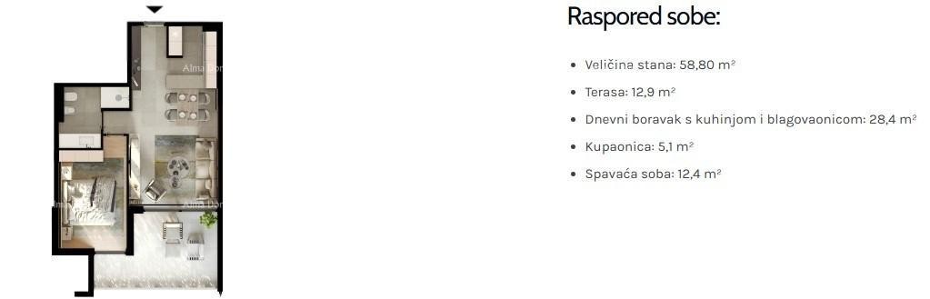 UMAG! Appartamento moderno in un complesso residenziale di alta qualità vicino al mare, S7 10