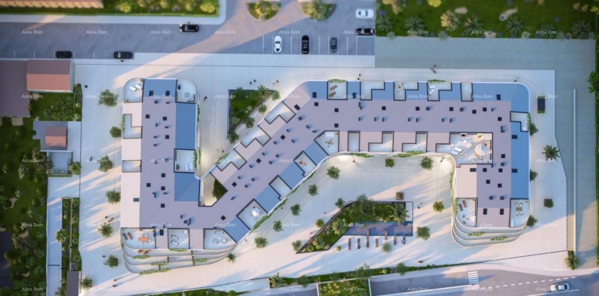 Poreč - prodaja stana u poslovno-stambenom, modernom kompleksu. S13 3