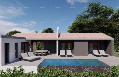 Sale of a house with a swimming pool under construction, near Duga Uvala! Only 2 km from the beach!