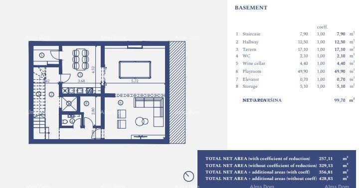 UMAG, Samostoječa vila v luksuznem letovišču! Pogled na morje! V 32 16