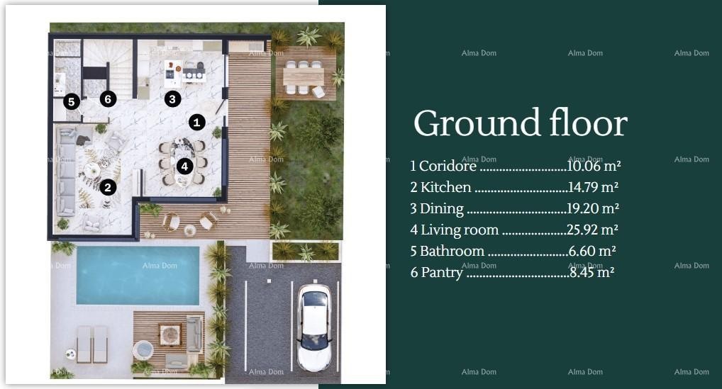 Продажа современных вилл в красивом жилом районе Умага 2