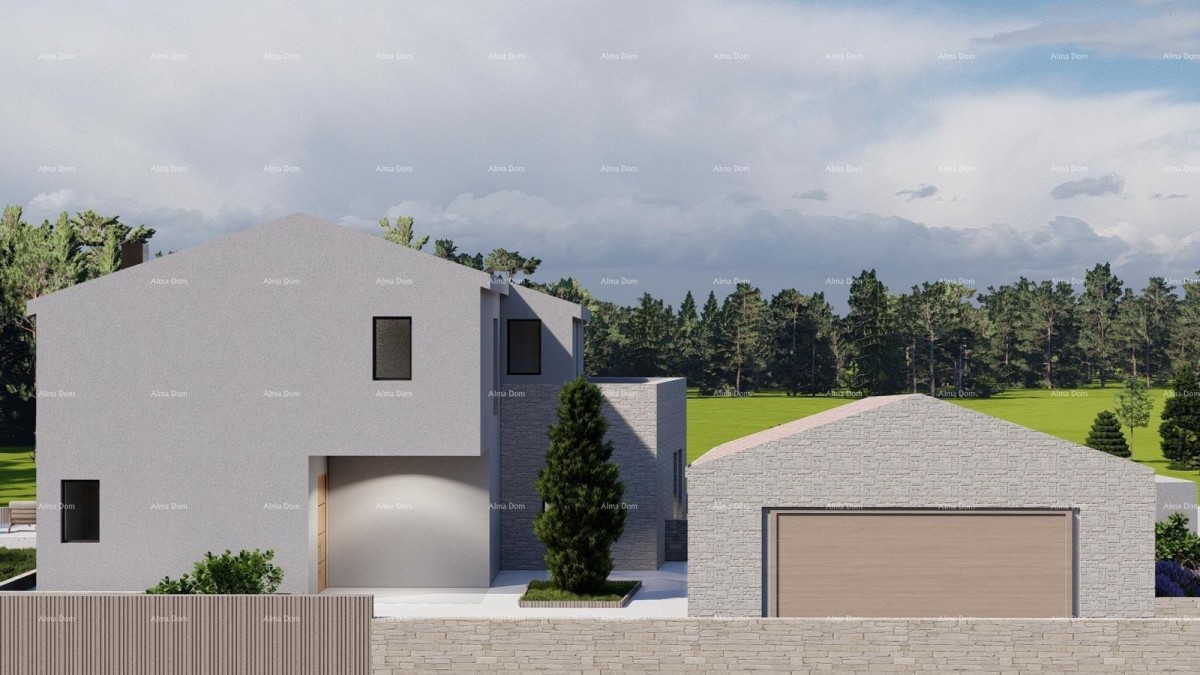 Тиньян – Строительный участок 1.152 м² с разрешением и проектом для дома с бассейном 13