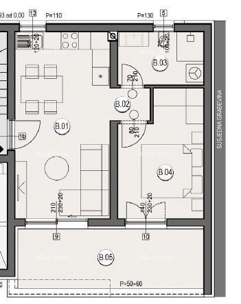 Prodaja stanova u izgradnji - novi stambeni kompleks, Pula!stan B zg A1 6