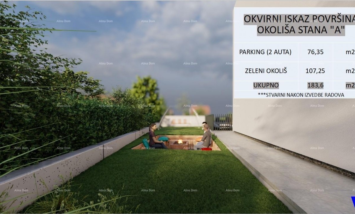 POREČ - Moderna dvojna hiša s dvoriščem (Hiša A) 8