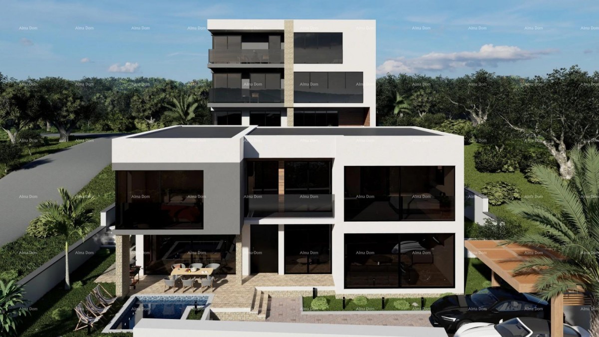 Great opportunity! Exclusive project of two luxury villas with sea views and obtained building permits – Mukalba, Medulin! 5