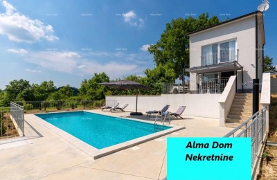 Near Pazin, new, detached holiday house.